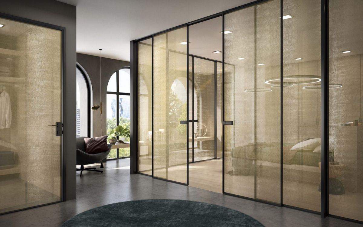 porte scorrevoli vetro interno